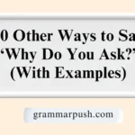 Other Ways to Say “Why Do You Ask?” (With Examples)